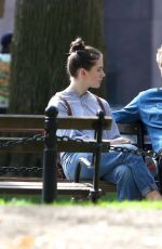 LILY MO SHEEN and Michael Sheen at a Park New York 10/08/2017