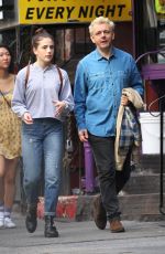 LILY MO SHEEN and Michael Sheen at a Park New York 10/08/2017