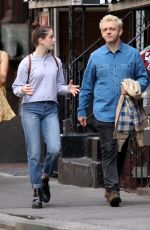 LILY MO SHEEN and Michael Sheen at a Park New York 10/08/2017