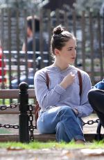 LILY MO SHEEN and Michael Sheen at a Park New York 10/08/2017