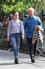 LILY MO SHEEN and Michael Sheen at a Park New York 10/08/2017