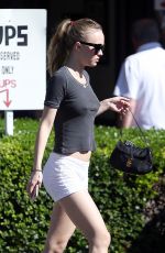 LILY-ROSE DEPP Out for Lunch in Studio City 10/26/2017
