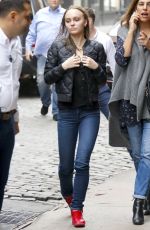 LILY-ROSE DEPP Out and About in New York 10/25/2017