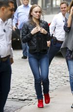 LILY-ROSE DEPP Out and About in New York 10/25/2017