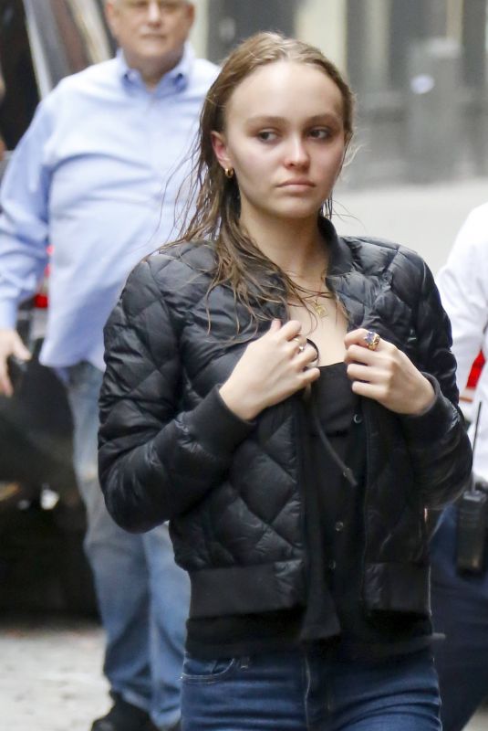 LILY-ROSE DEPP Out and About in New York 10/25/2017