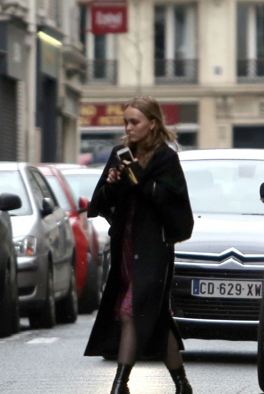 LILY-ROSE DEPP Out and About in Paris 10/01/2017