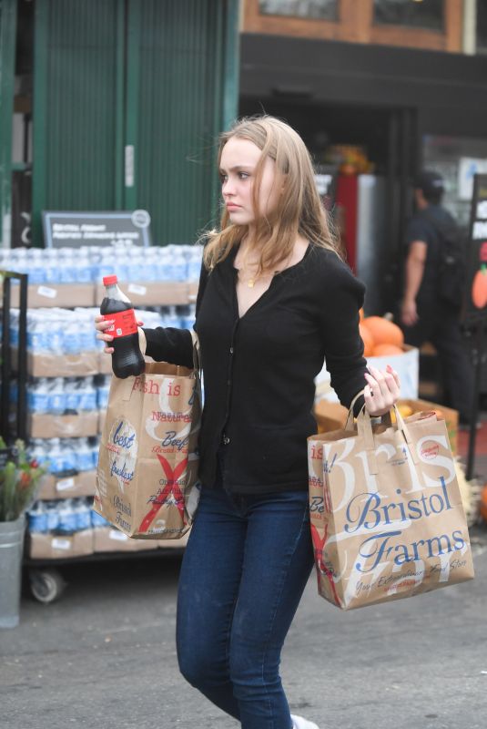 LILY ROSE-DEPP Out Shopping in Los Angeles 10/30/2017