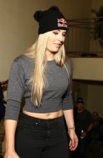 LINDSEY VONN at Head Skis Press Conference in Solden 10/26/2017