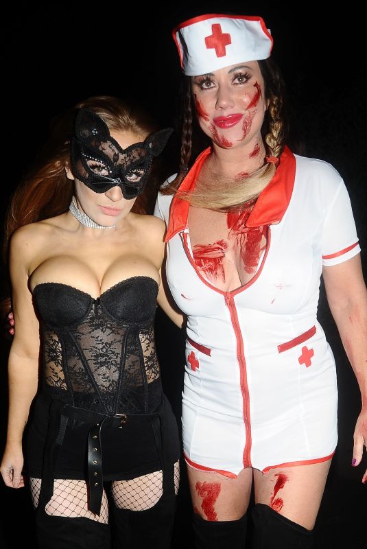 LISA APPLETON at a Halloween Party in Manchester 10/28/2017