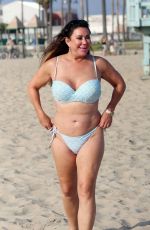 LISA APPLETON in Bikini on the Beach in Los Angeles 10/01/2017