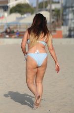 LISA APPLETON in Bikini on the Beach in Los Angeles 10/01/2017