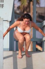 LISA APPLETON in Bikini on the Beach in Los Angeles 10/01/2017