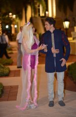 LISA OPIE and Her Boyfriend in a Barbie and Ken Costume Out in Los Angeles 10/25/2017