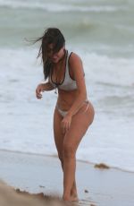 LIZIANE GUTIERREZ in Bikini at a Beach in Miami 10/04/2017