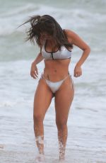 LIZIANE GUTIERREZ in Bikini at a Beach in Miami 10/04/2017