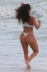 LIZIANE GUTIERREZ in Bikini at a Beach in Miami 10/04/2017