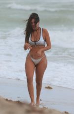LIZIANE GUTIERREZ in Bikini at a Beach in Miami 10/04/2017