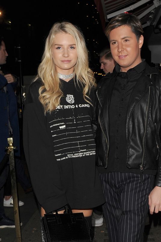 LOTTIE MOSS and Valentine Sozbilir at Tallia Storm Birthday Party in London 10/25/2017