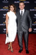 LUCIANA BARROSO and Matt Damon at Thor: Ragnarok Premiere in Los Angeles 10/10/2017