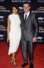 LUCIANA BARROSO and Matt Damon at Thor: Ragnarok Premiere in Los Angeles 10/10/2017