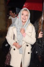 LUCY FALLON Leaves Smokehouse Cellar Bar and Restaurant in Manchester 10/21/2017