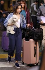 LUCY HALE at Vancouver Airport 10/09/2017