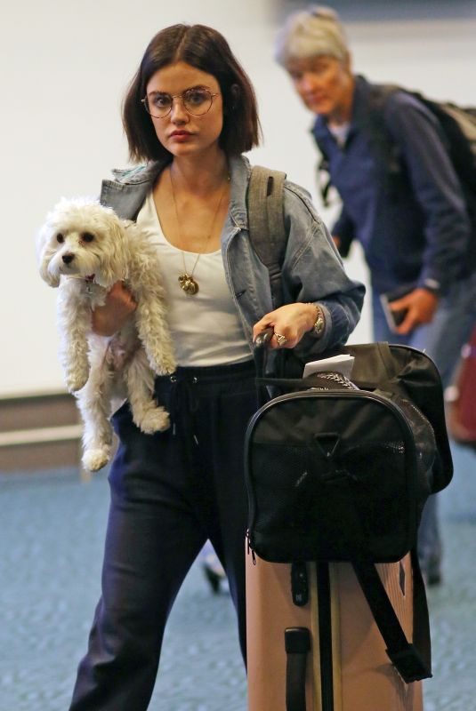 LUCY HALE at Vancouver Airport 10/09/2017