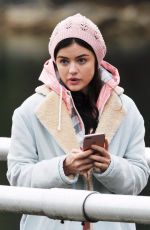 LUCY HALE on the Set of Life Sentence in Burnaby 10/11/2017