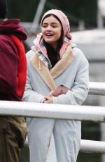 LUCY HALE on the Set of Life Sentence in Burnaby 10/11/2017