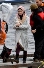 LUCY HALE on the Set of Life Sentence in Burnaby 10/11/2017