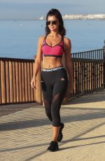 LUCY MECKLENBURGH in Tights Out at a Beach in Marbella 10/11/2017