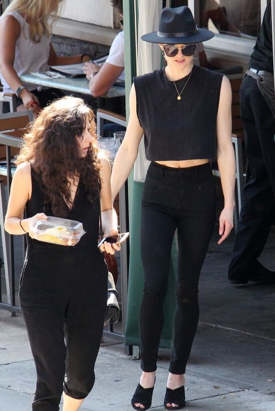 LYDIA HEARST Out for Lunch with Friends in Los Angeles 10/08/2017