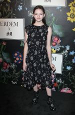 MACKENZIE FOY at H&M x Erdem Runway Show & Party in Los Angeles 10/18/2017
