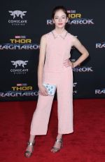 MACKENZIE FOY at Thor: Ragnarok Premiere in Los Angeles 10/10/2017