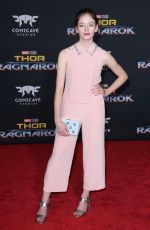 MACKENZIE FOY at Thor: Ragnarok Premiere in Los Angeles 10/10/2017