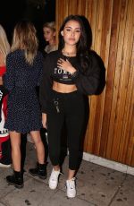 MADISON BEER Leaves The Nice Guy in Los Angeles 10/16/2017