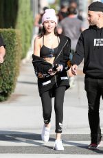 MADISON BEER Out at Santa Monica Blvd. in West Hollywood 10/12/2017