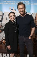 MAISIE WILLIAMS and Tom Hiddleston at Early Man Photocall in London 10/06/2017