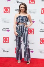 MAISIE WILLIAMS at Q Awards in London 10/18/2017