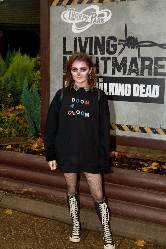 MAISIE WILLIAMS at The Walking Dead: Living Nightmare in Chertsey 10/26/2017