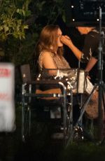 MANDY MOORE on the Set of This is Us in Los Angeles 08/10/2017