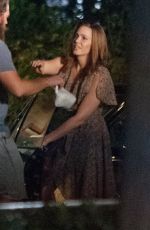 MANDY MOORE on the Set of This is Us in Los Angeles 08/10/2017