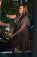 MANDY MOORE on the Set of This is Us in Los Angeles 08/10/2017