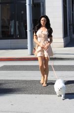 MARA TEIGEN Out with Her Dog in Beverly Hills 10/16/2017