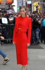 MARGOT ROBBIE Arrives at Good Morning America in New York 10/11/2017