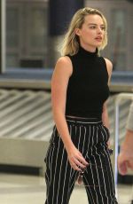 MARGOT ROBBIE at JFK Airport in New York 10/08/2017