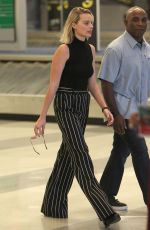 MARGOT ROBBIE at JFK Airport in New York 10/08/2017