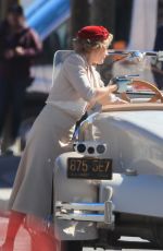 MARGOT ROBBIE on the Set of Dreamland in New Mexico 10/24/2017