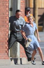 MARGOT ROBBIE on the Set of Dreamland in New Mexico 10/26/2017