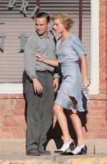 MARGOT ROBBIE on the Set of Dreamland in New Mexico 10/26/2017